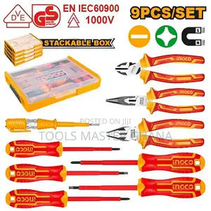 9 Pcs Insulated Hand Tools Set - Hktv01h091