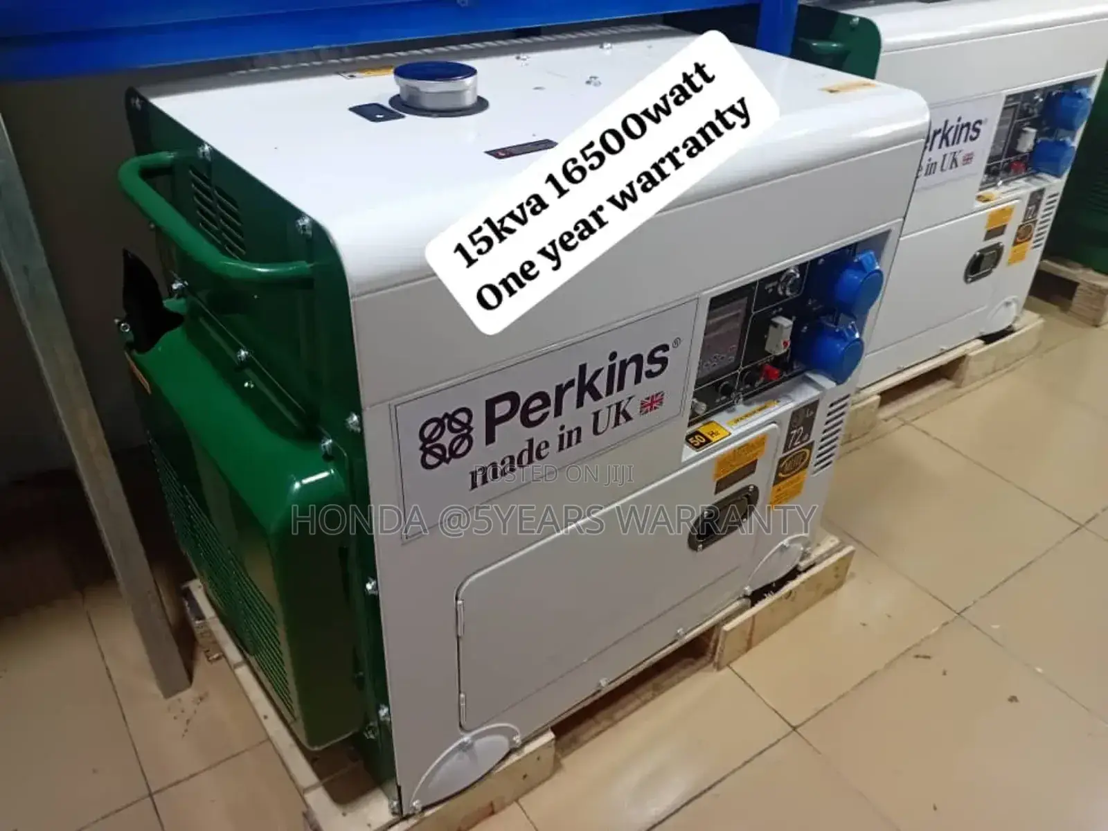 White and Green 15kva Diesel Perkins Generator 15kva