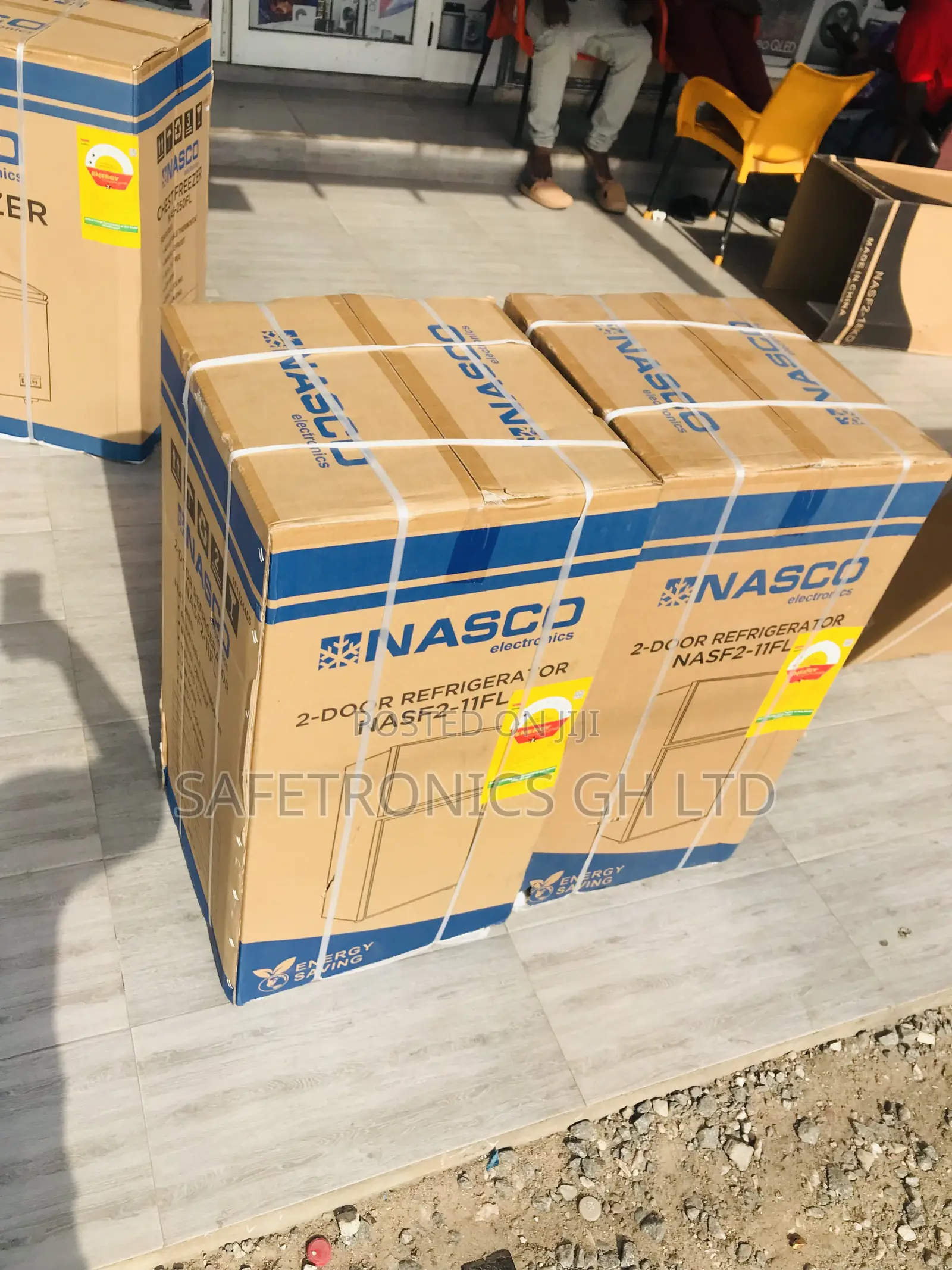 Energy Saving Nasco Doubledoor Nasf2-11fl Top Freezer 90l