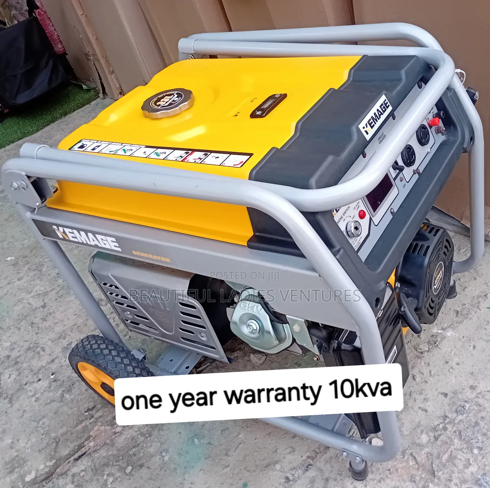 Yellow Coloured Generator Brand New Generator
