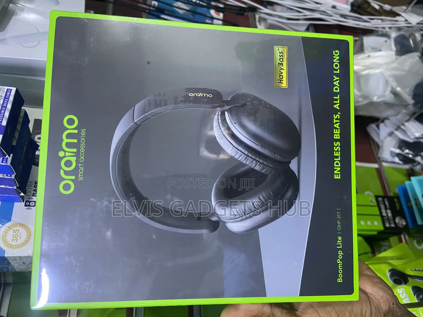 Oraimo Boompop Lite Enc Over-Ear Wireless Headphones
