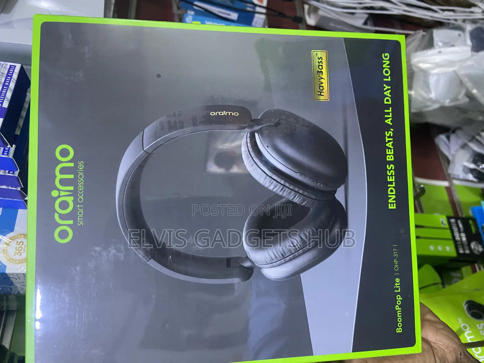 Oraimo Boompop Lite Enc Over-Ear Wireless Headphones
