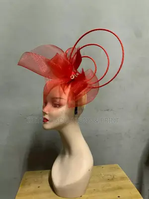 Red Fascinator for All Events and Programs