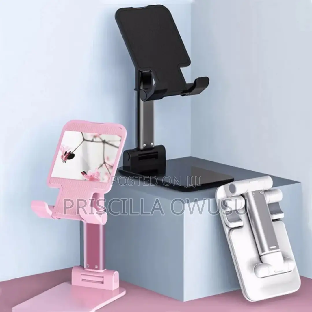Foldable Desktop Mobile Phone / Tablet Holder Stand