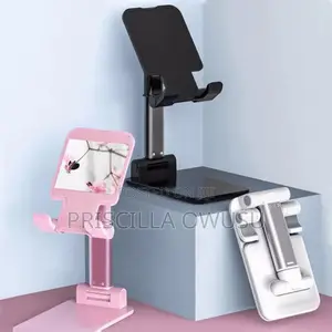 Foldable Desktop Mobile Phone / Tablet Holder Stand