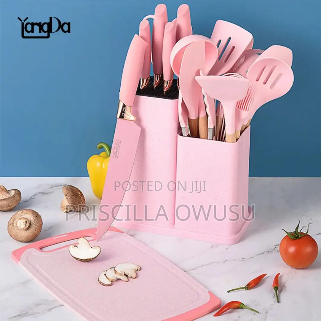 19 PCS Silicone Ladles and Knives Kitchenware Set for Sale