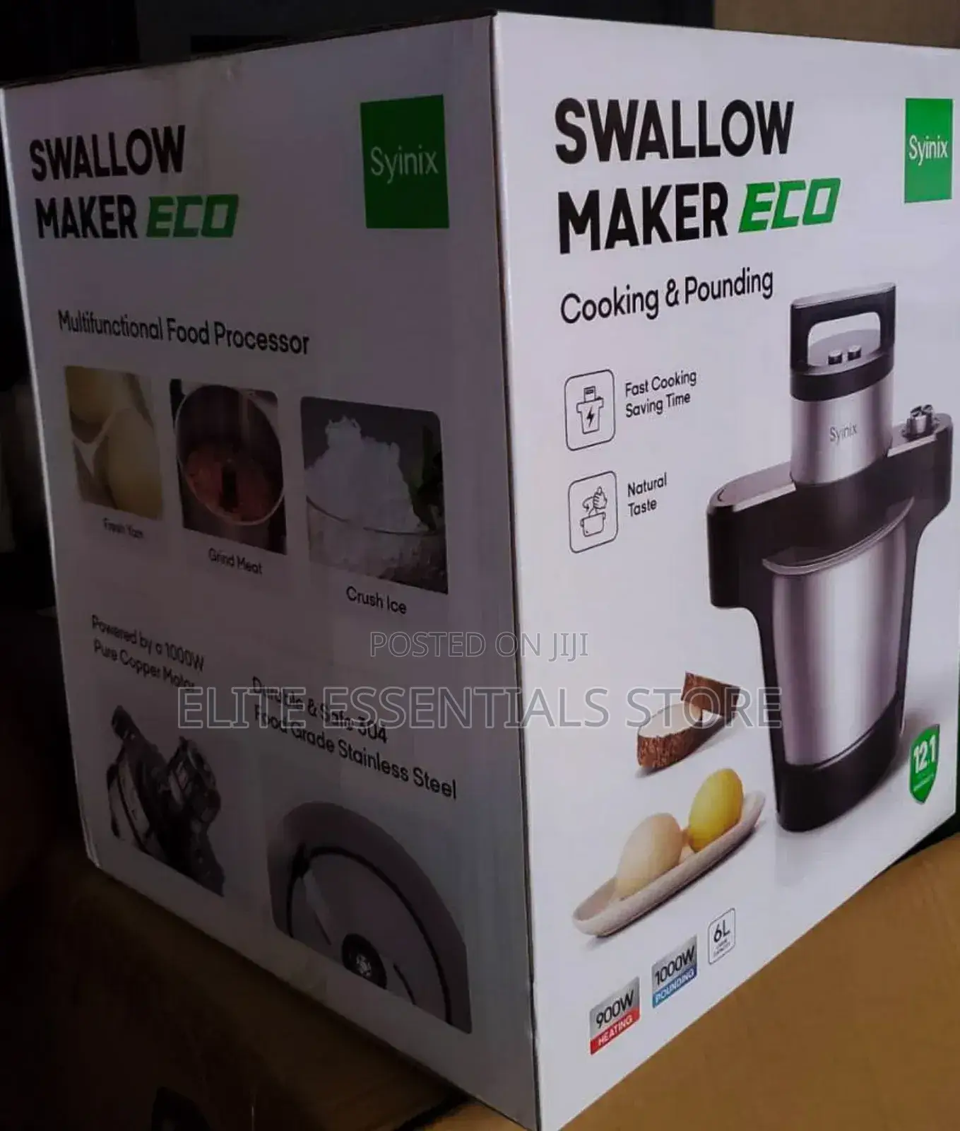 Syinix Swallow Maker Eco for Banku, Fufu, Rice Balls, Eba, Konkonte Tz