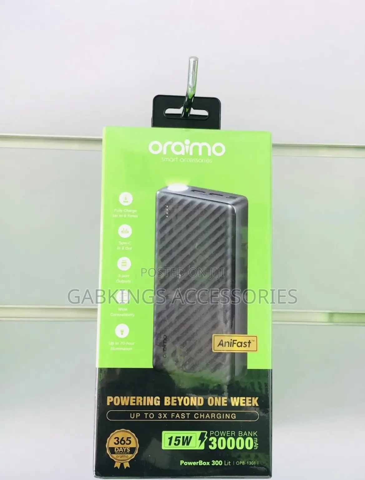 Oraimo Powerbox 300 Lit, 30,0000mah Powerbanks