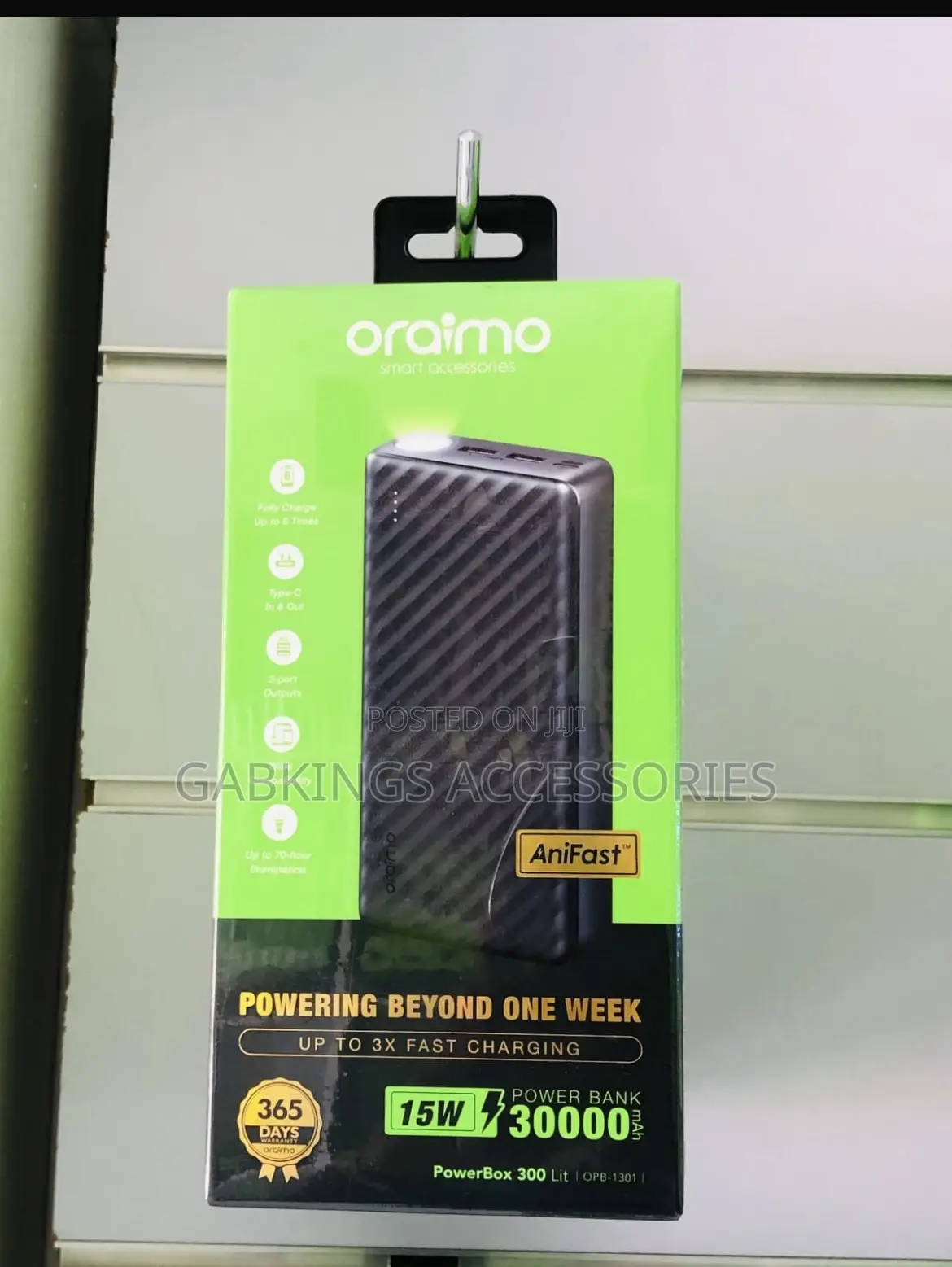 Oraimo Powerbox 300 Lit, 30,0000mah Powerbanks