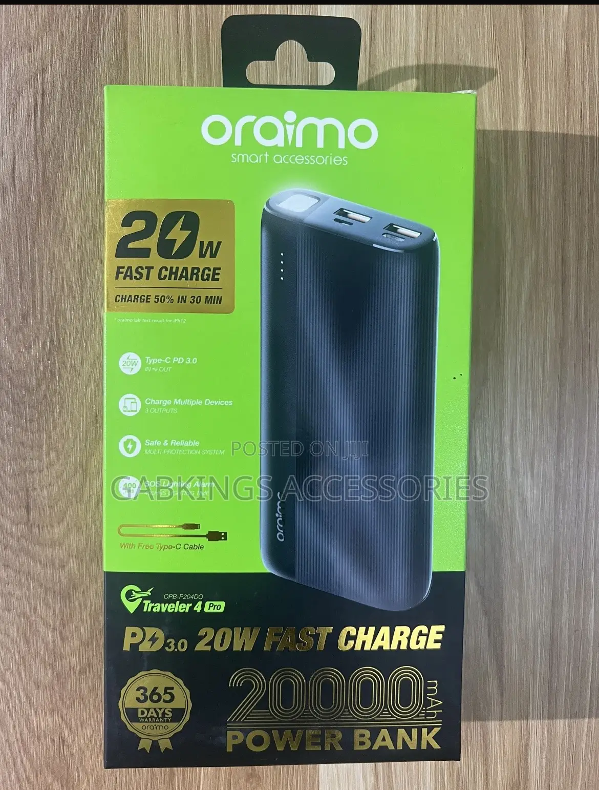 Oraimo Traveler 4 Pro 20000mah 20w GHC 313