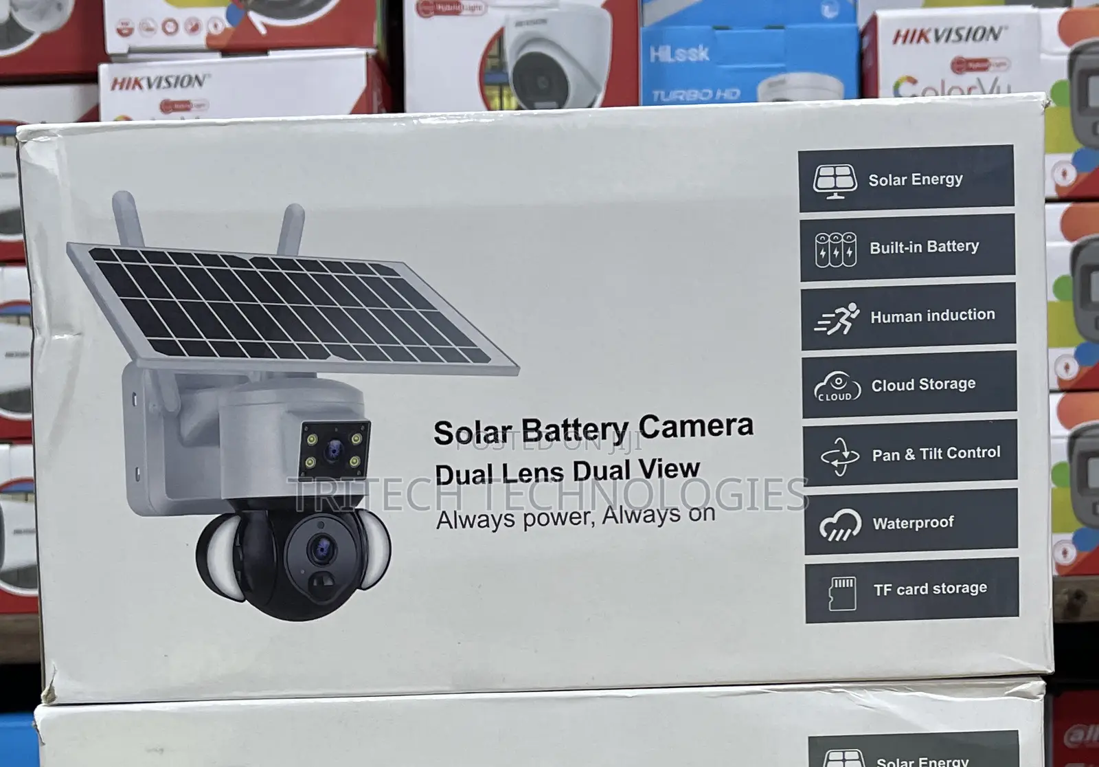 Ubox Outdoor Solar Wifi Camera 6mp St-558w