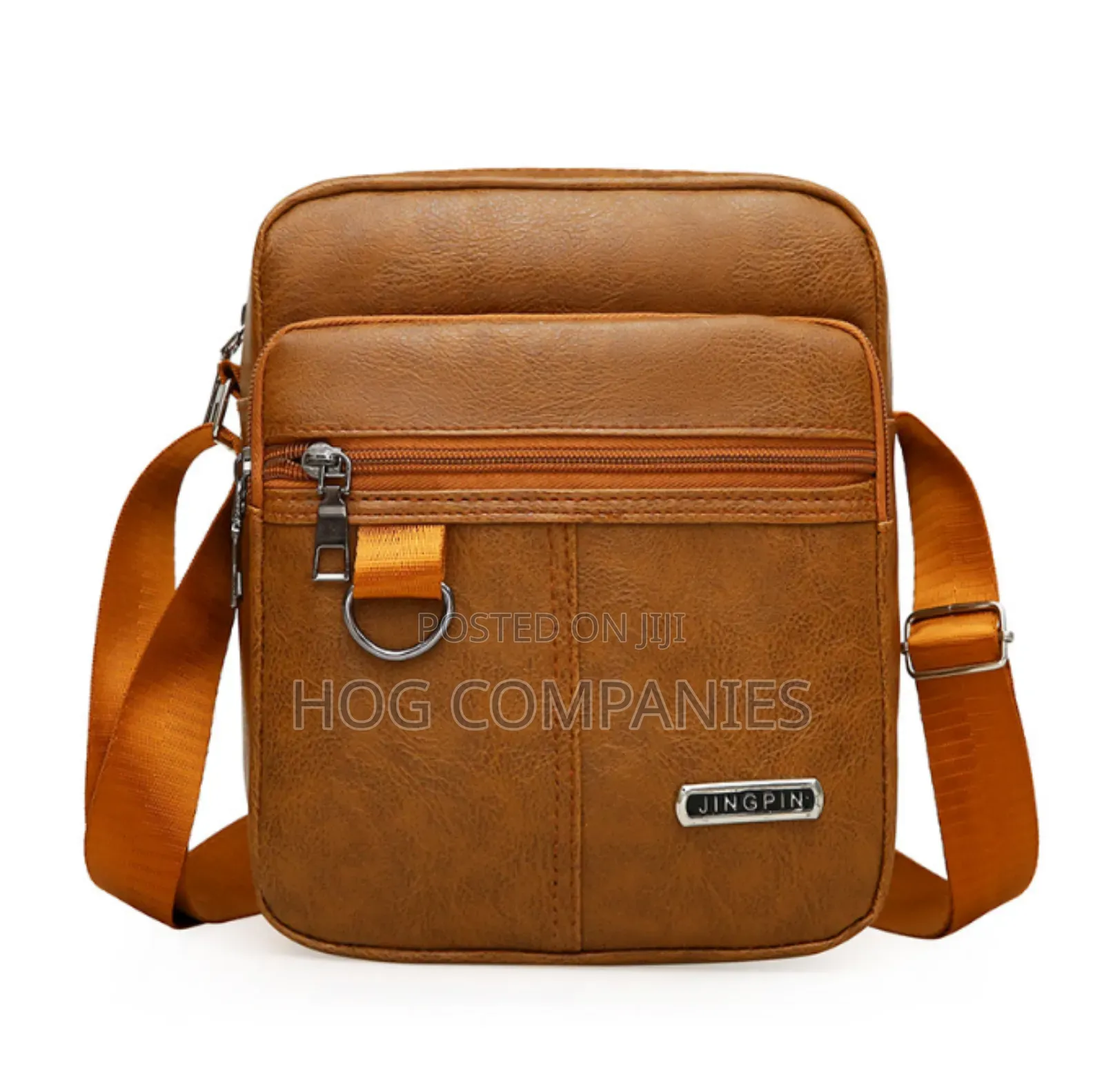 Poly Leather Sling Bag Large Capacity for Male Shoulder Bag