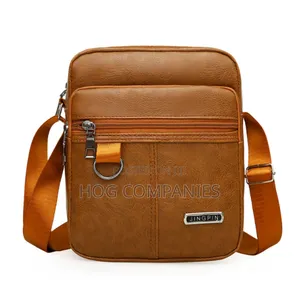Poly Leather Sling Bag Large Capacity for Male Shoulder Bag