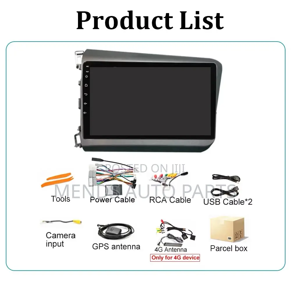 Honda Civic 2014 Android Video Car System