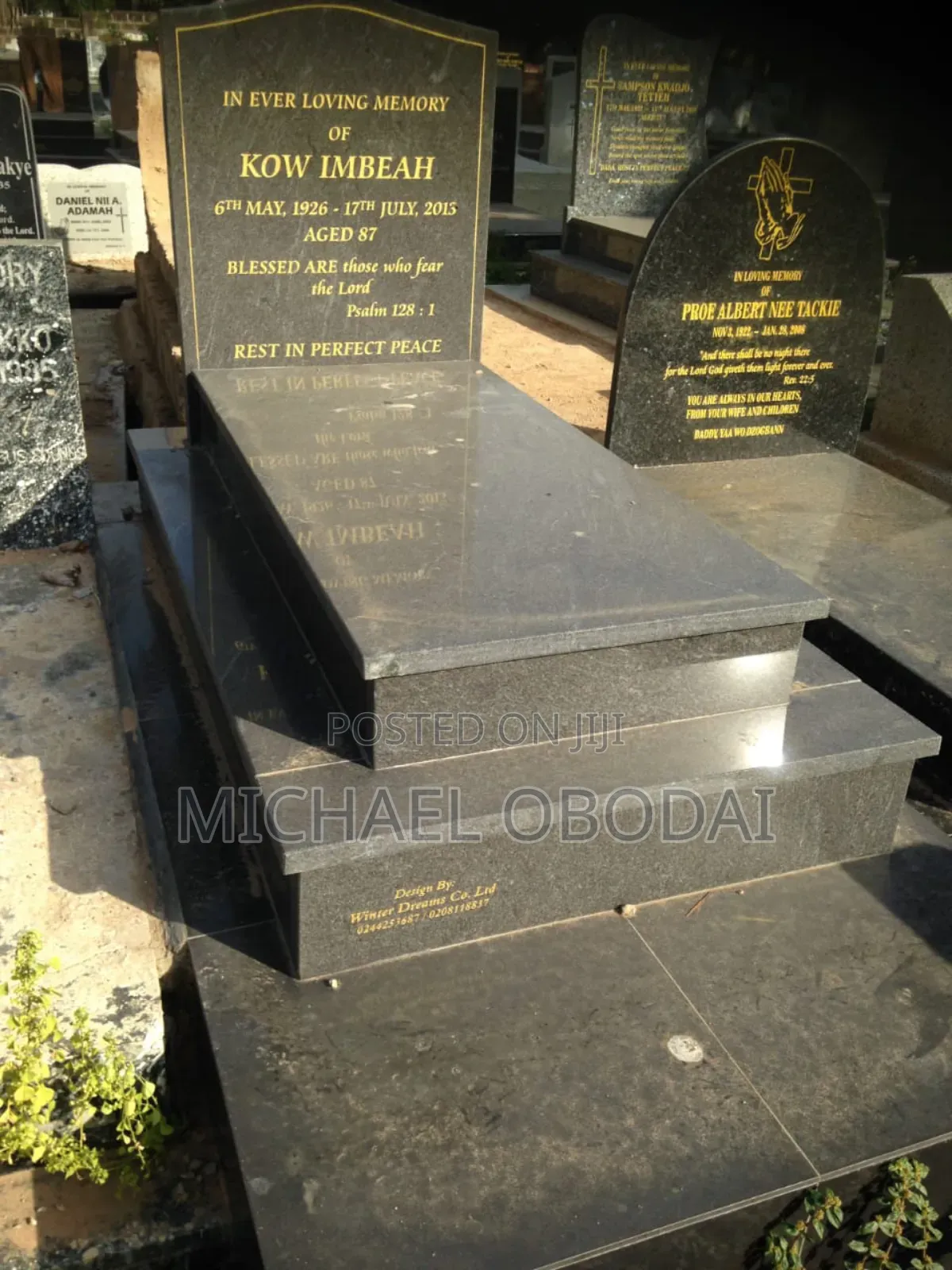 Tombstone Installation