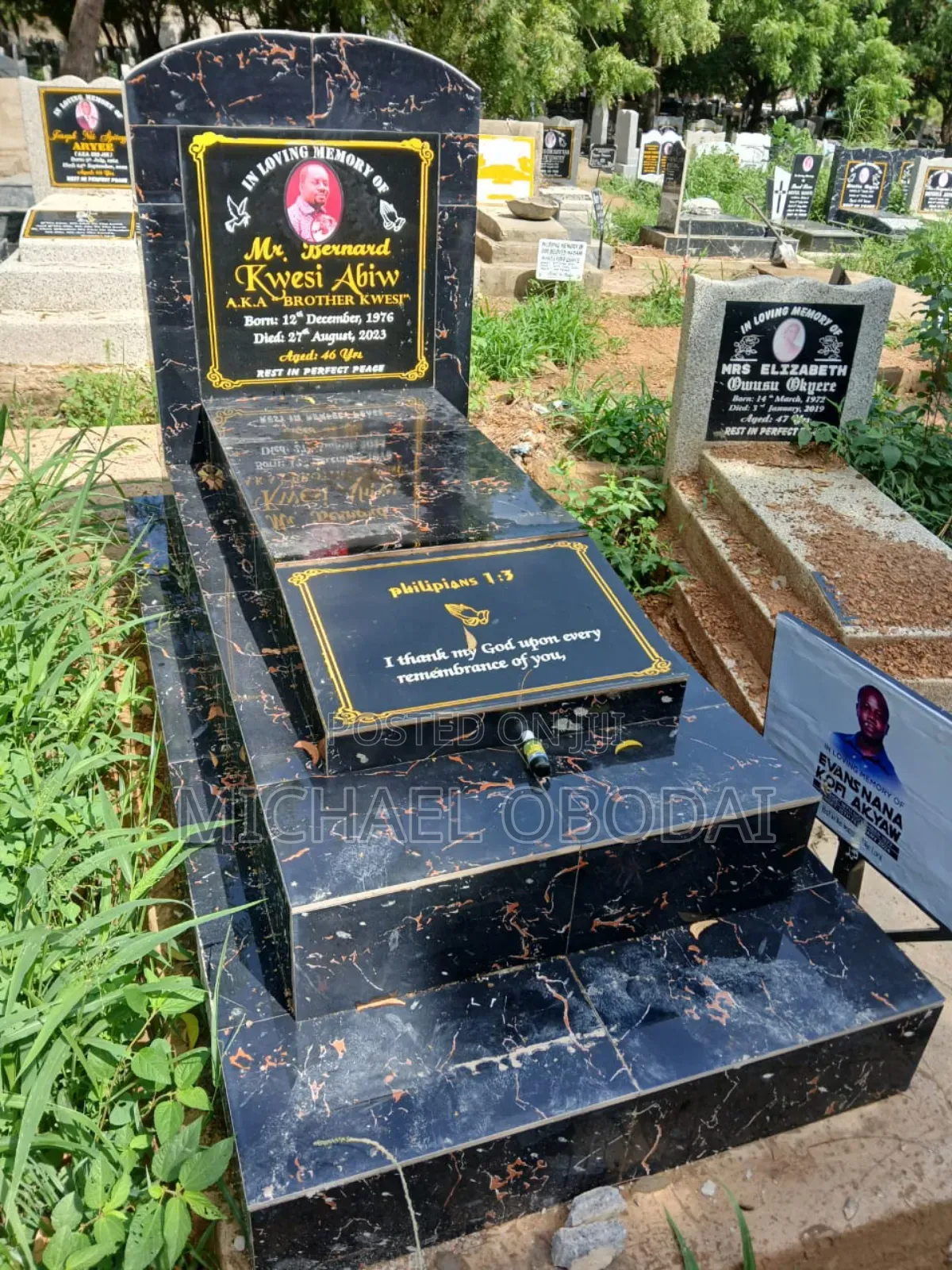 Tiles Tombstone