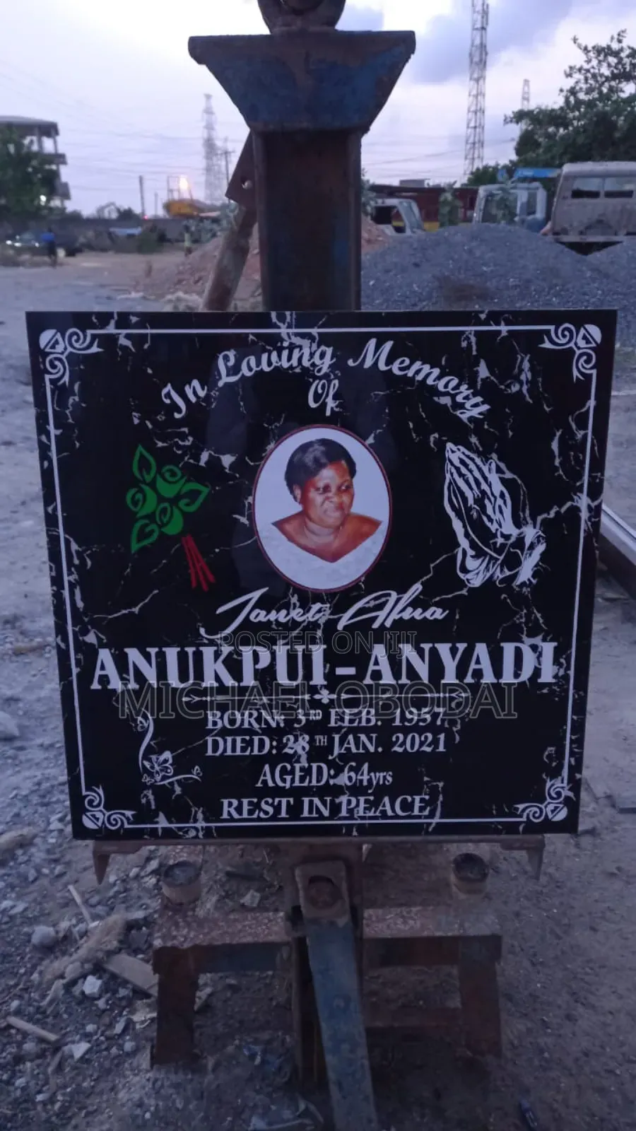 Memorial Plaque Writing