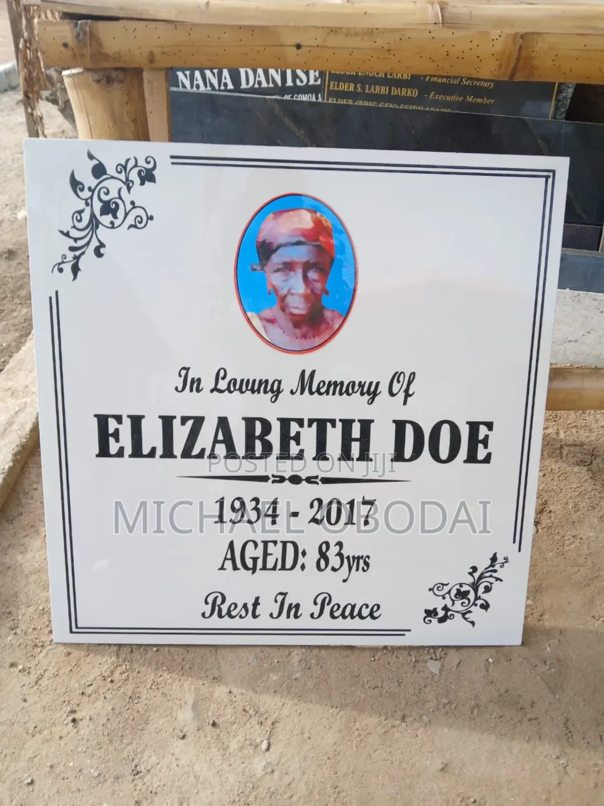 Memorial Plaque Writing