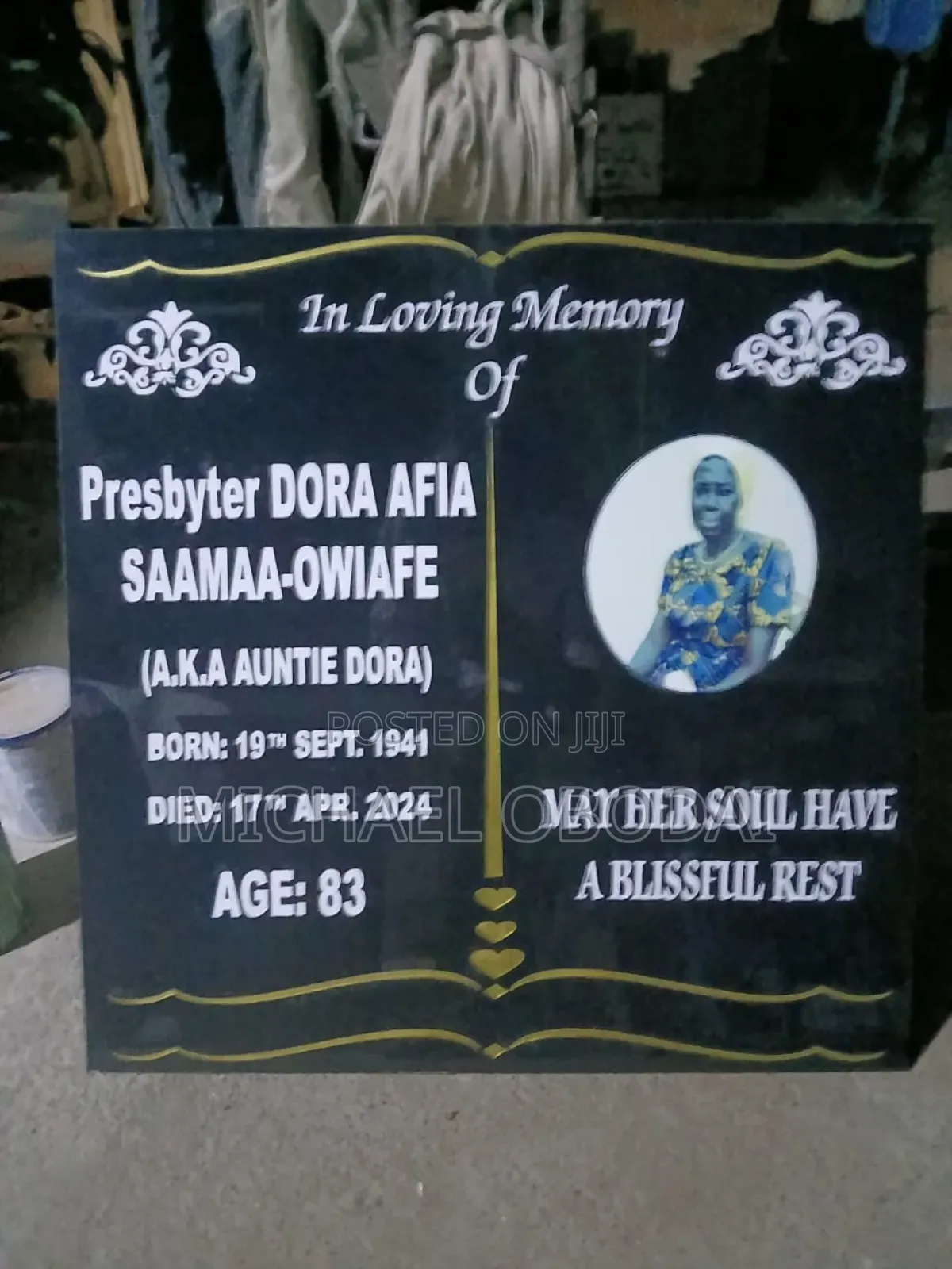 Memorial Headstone Writing