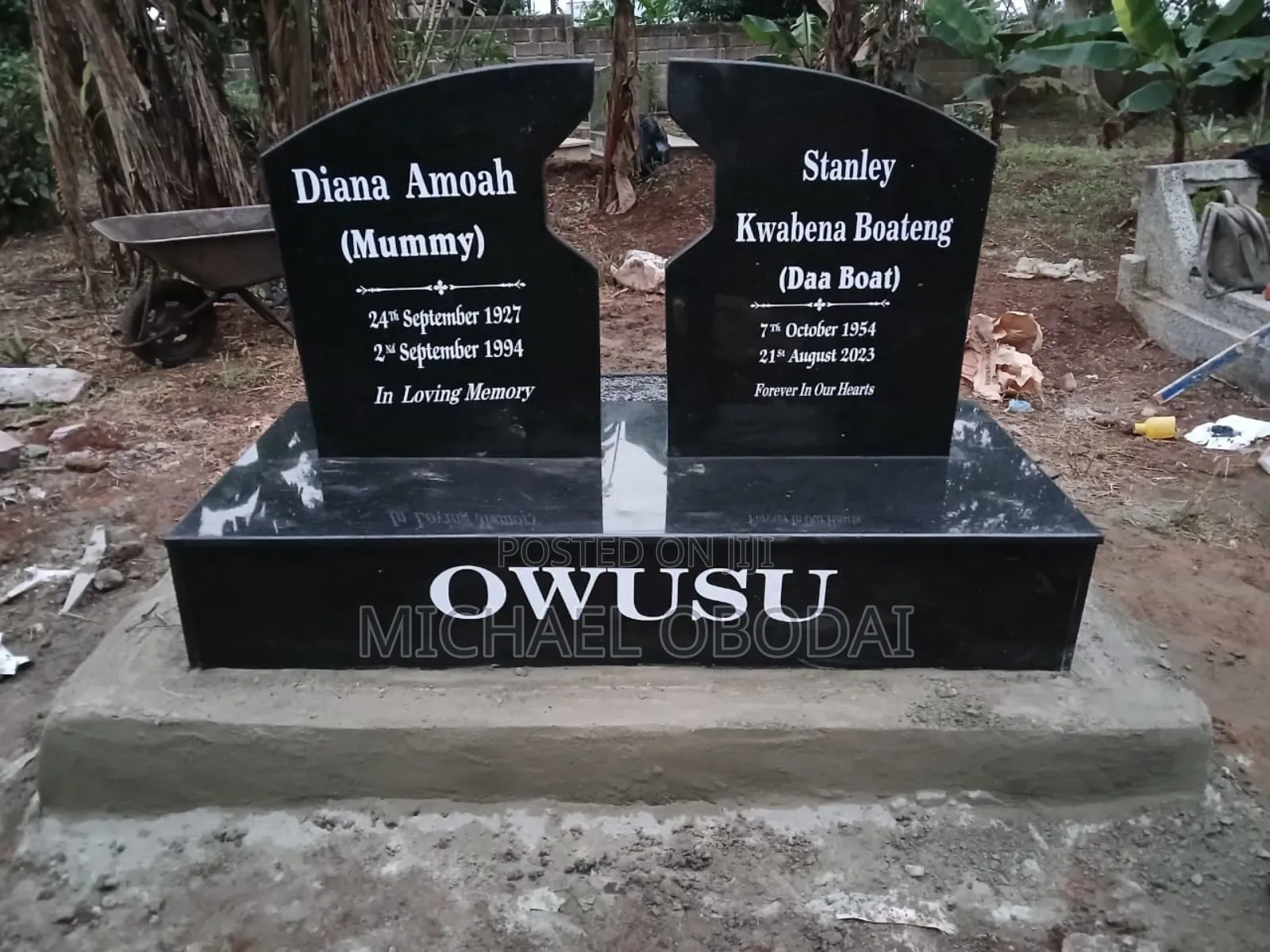 Memorial Headstone Writing