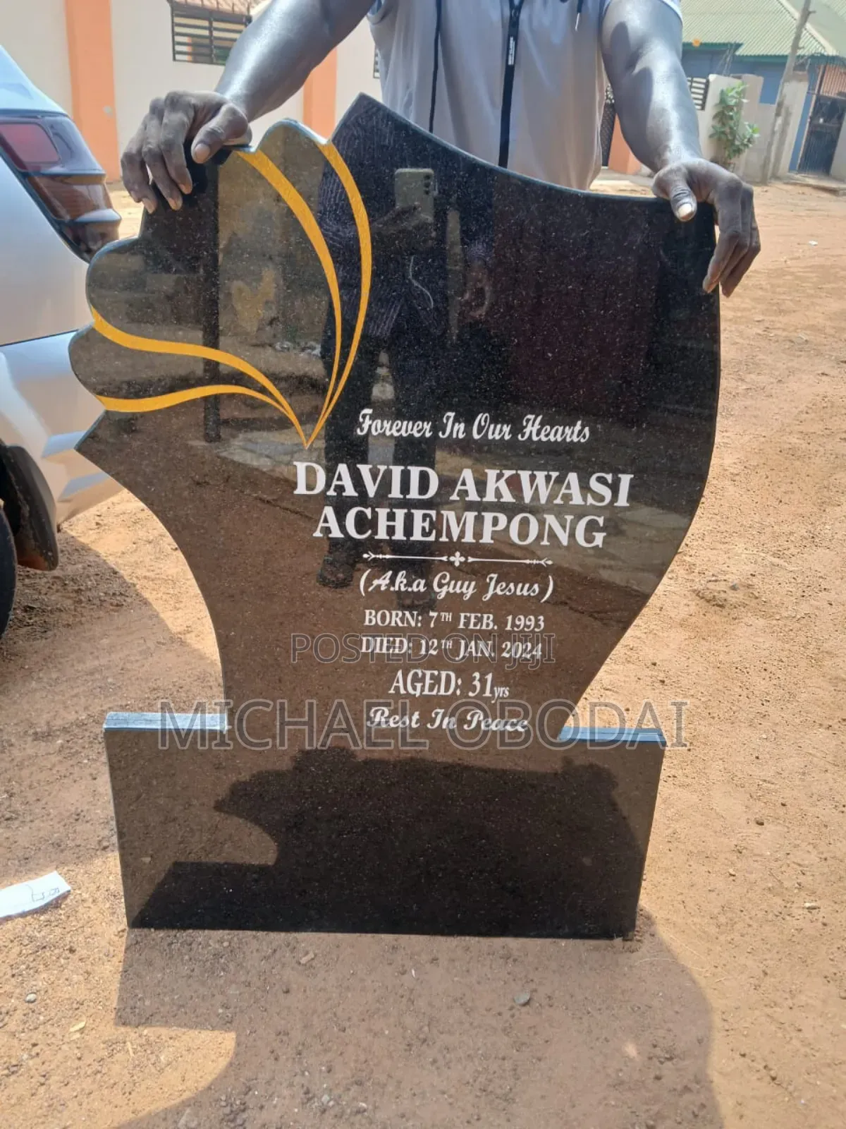Memorial Headstone Writing