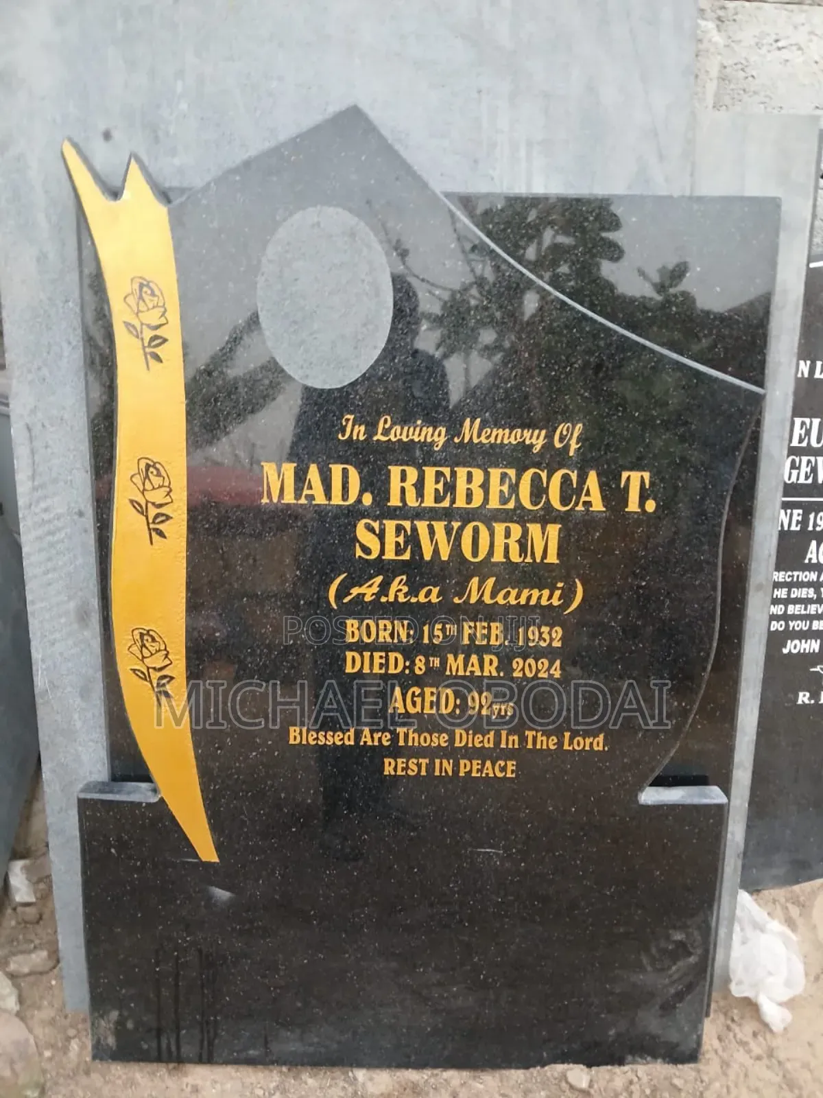 Memorial Headstone Writing