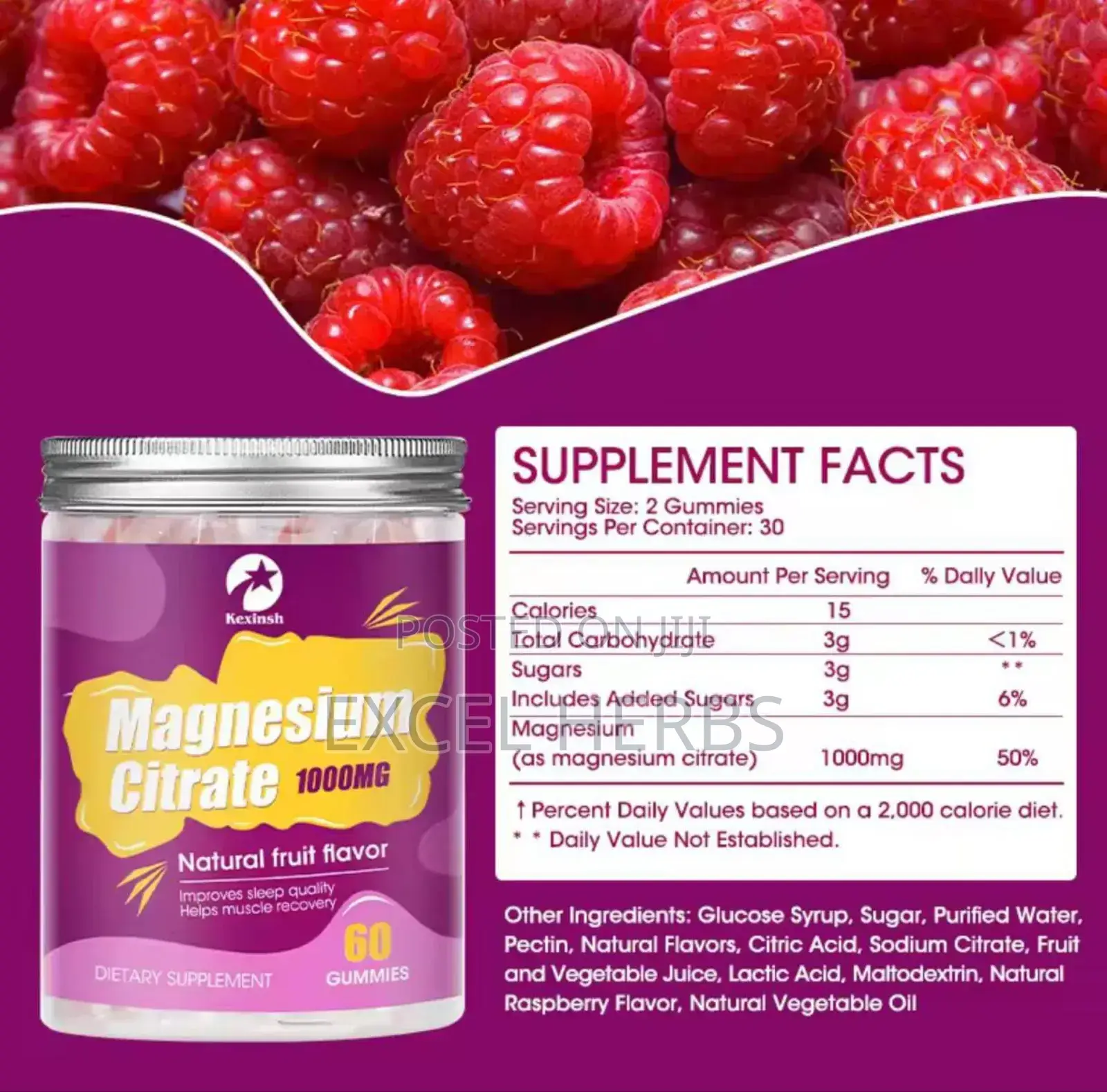 Magnesium Citrate 1000mg Gummies