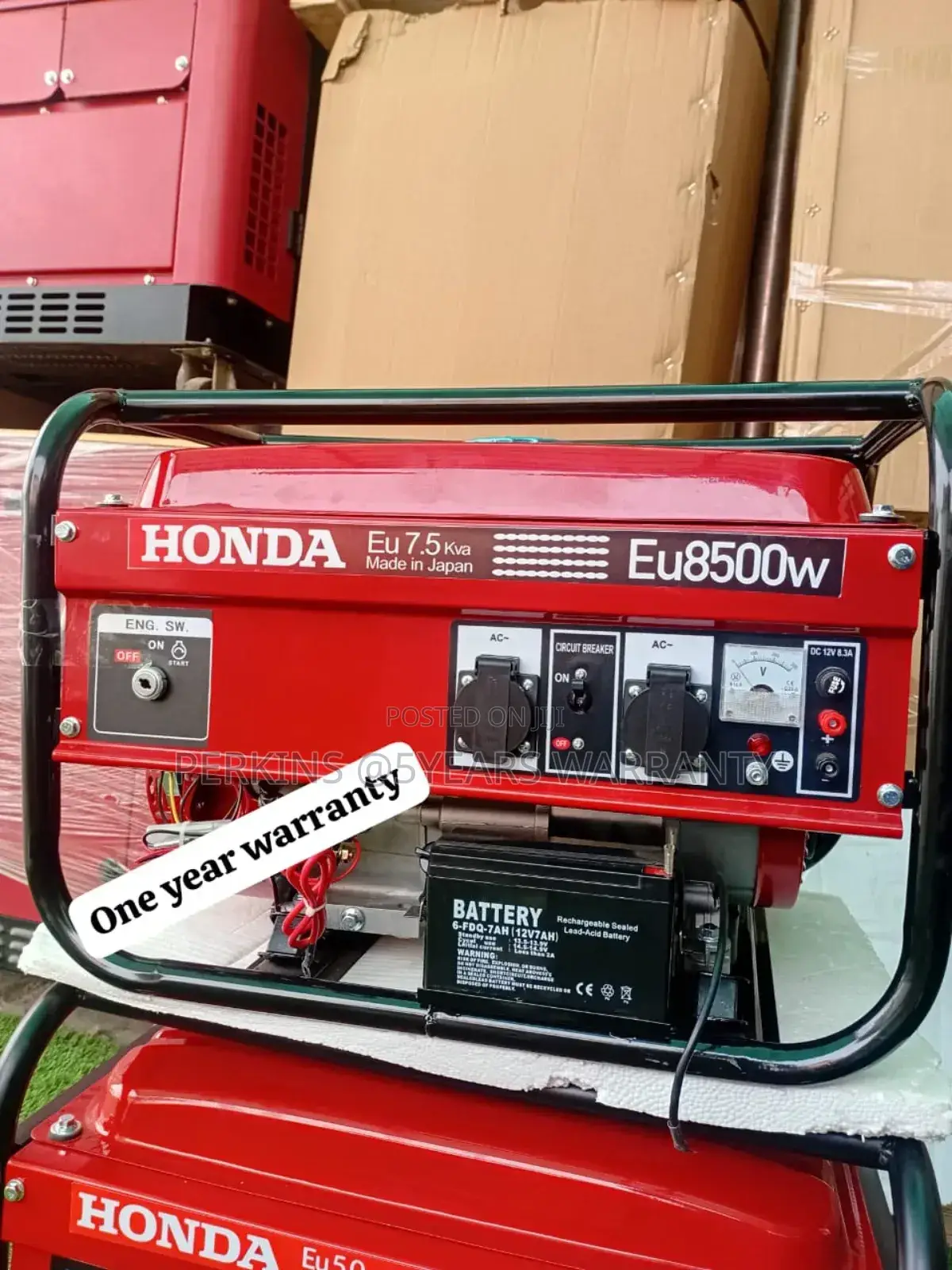 Uninterrupted Power 7.5kva 8500watt Honda Pertrol Generator