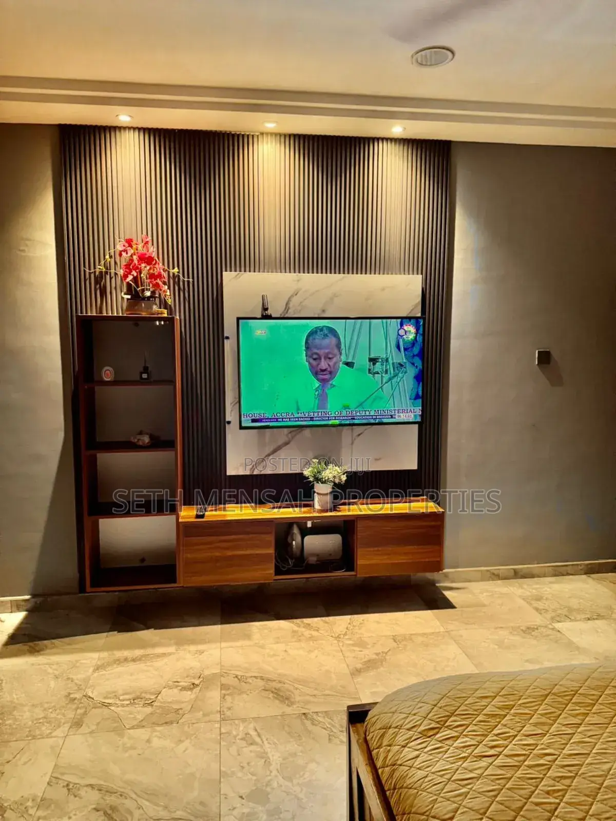 Furnished 1bdrm Apartment in Skm Properties, Haatso for rent