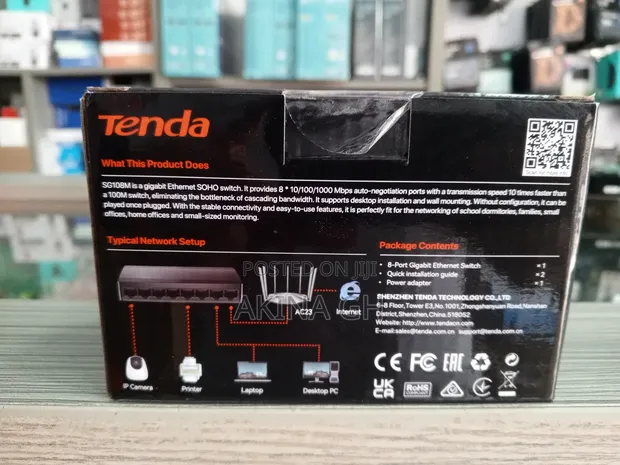 Tenda 8 Port Gigabit Ethernet Switch Sg108m 2