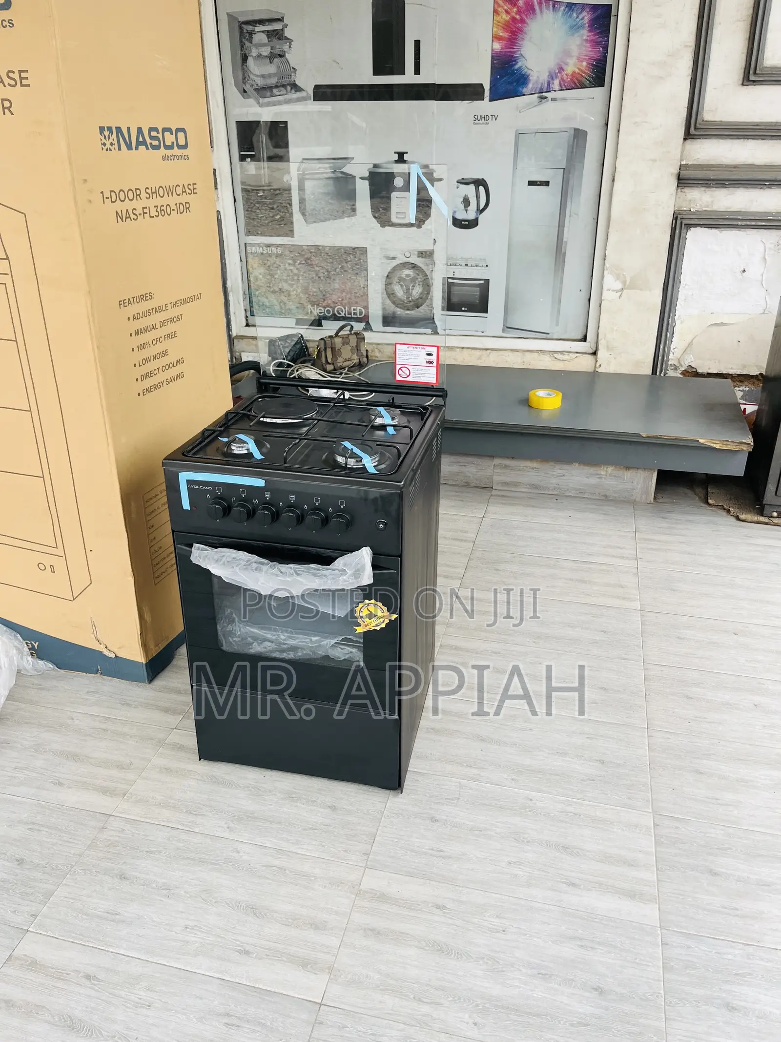 Sealed in Box Volcano 3 Gas + 1 Electric Turkish Burner.
