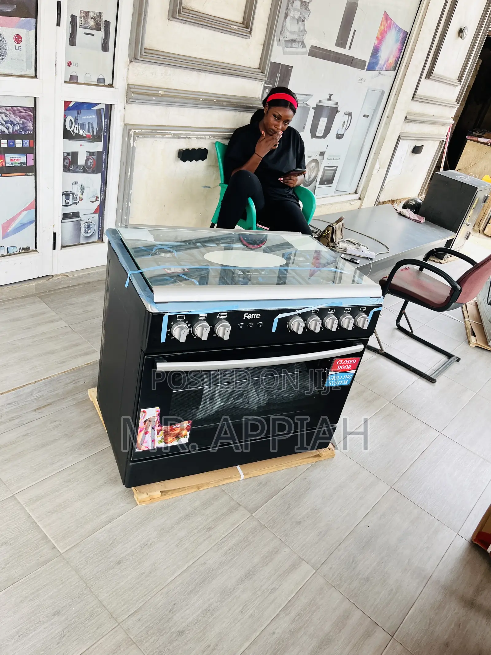 Fresh in Box Ferre 60x90cm 5 Gas Burner With Oven Grill
