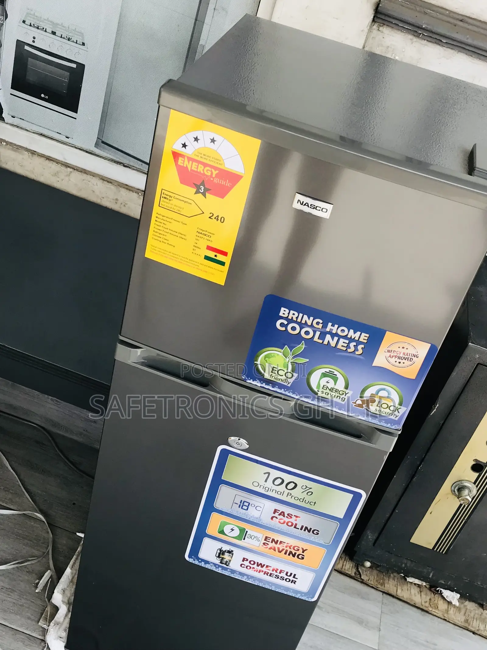 Valuable 136l Top Freezer Nasco Grey Nasf2-18kd Fridge
