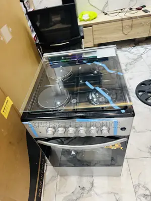 Turkish Made Grey Color Gas Electric Stove 50/50 2+2