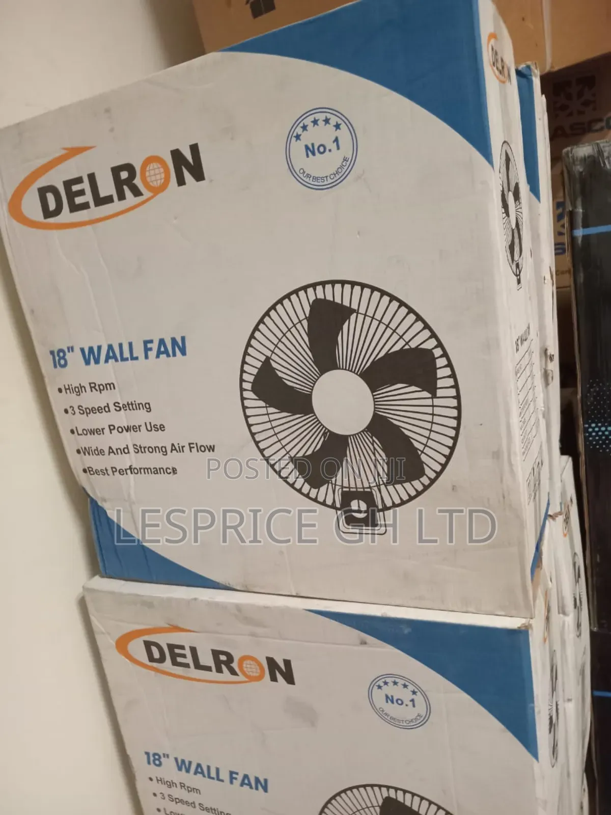 Last Long: 18" Wall Mounted Fan, Delron