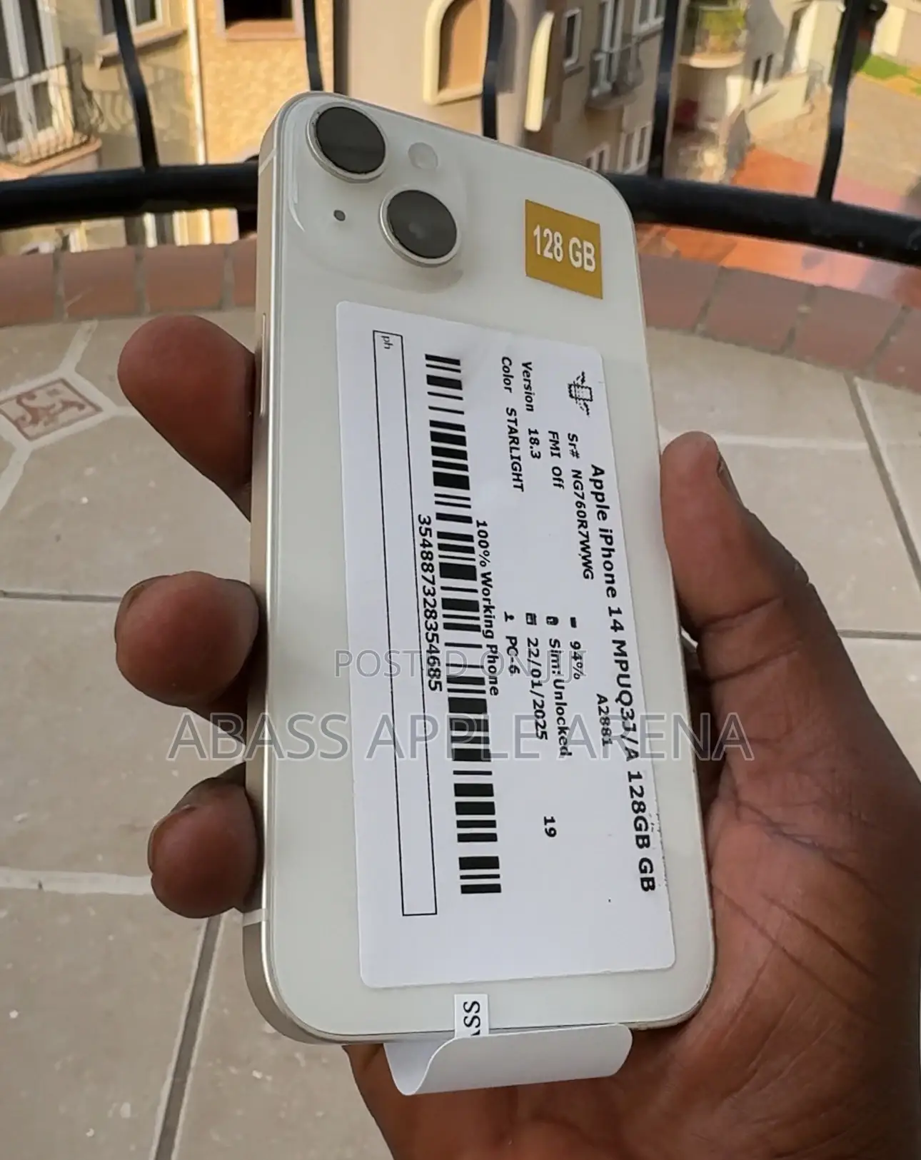 Apple iPhone 14 128 GB White