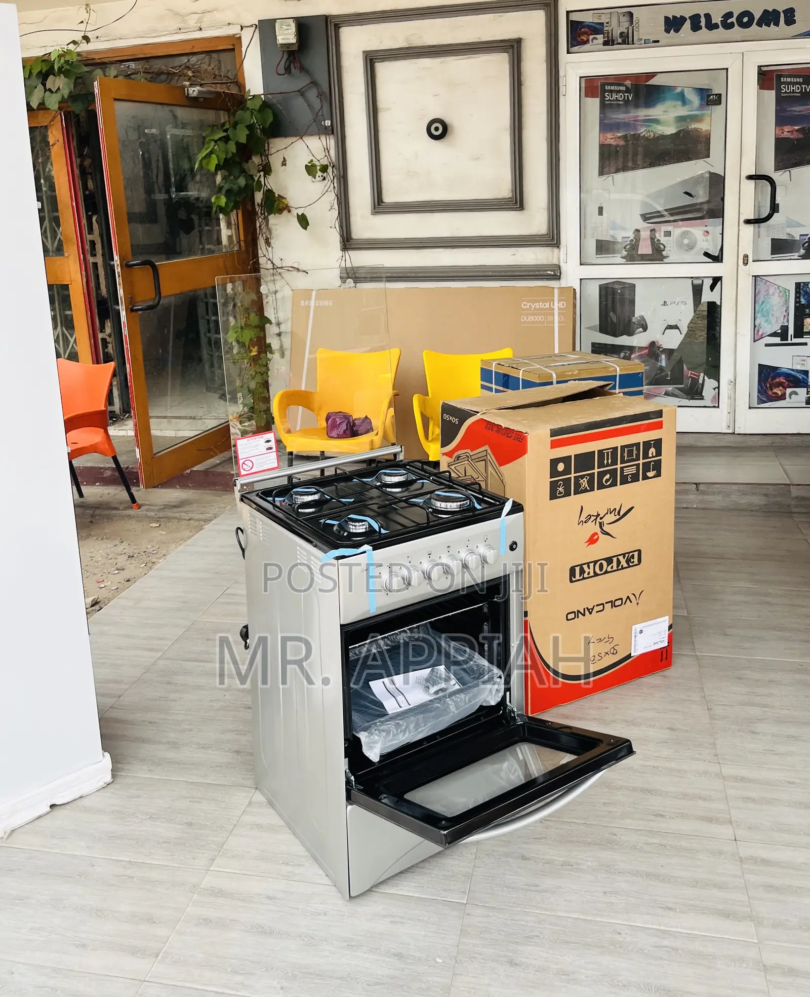 Elegant Volcano 50x50 4 Gas Oven Turkish Burner.