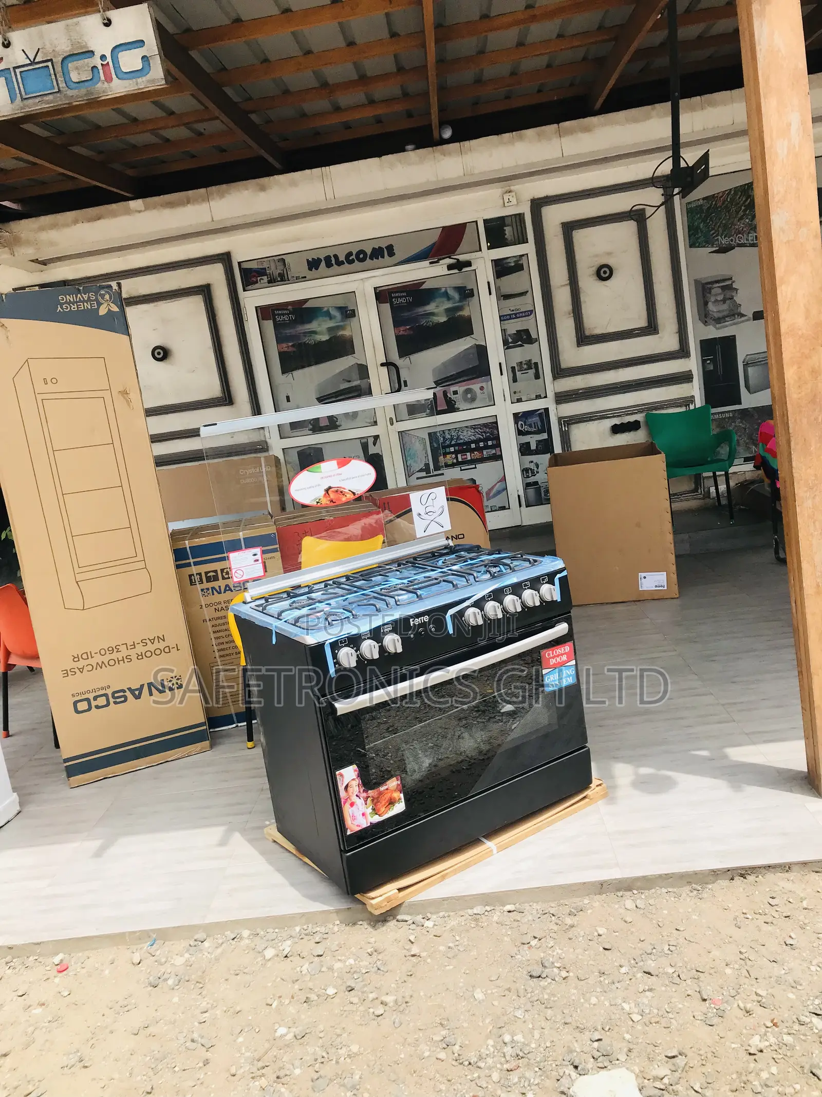 Original 5 Gas Ferre Black Turkish Oven 60x90 Cooker