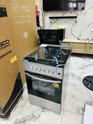 Freestanding Gas Cooker 4burner 50-50 Volcano