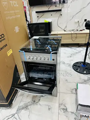 50by50 4burner Gas Cooker Oven Volcano Grey Stainless Steel