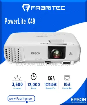 Projector Eb X49 3600 Lumen
