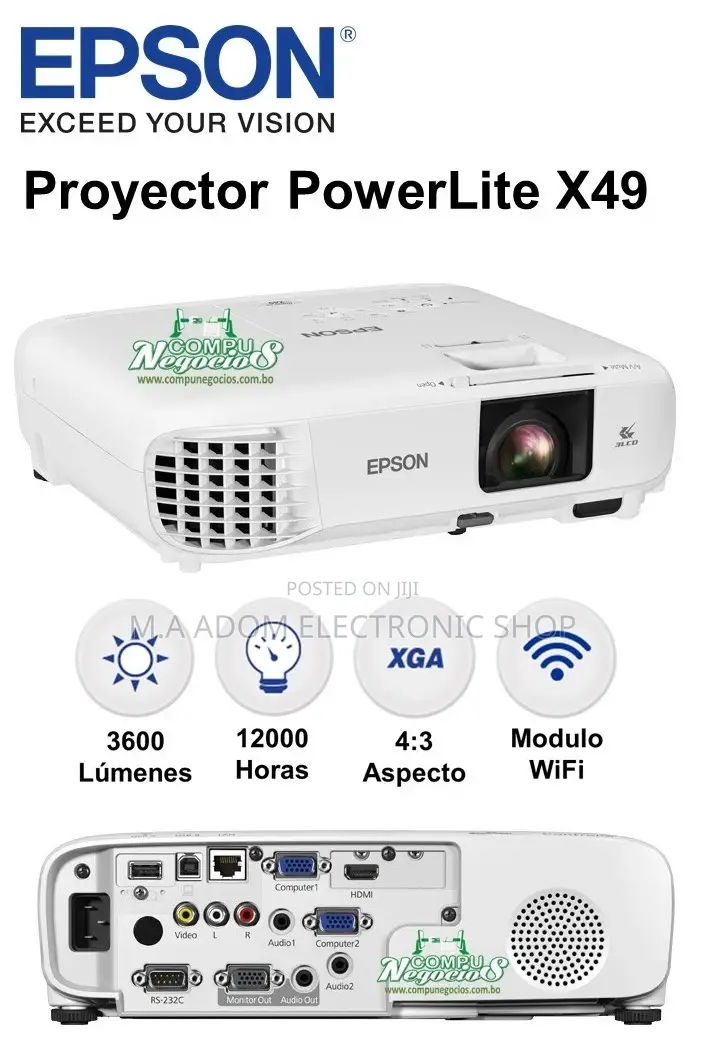 Projector Eb X49 3600 Lumen