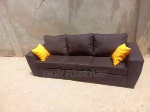 New Brown 3 Seater Sofa