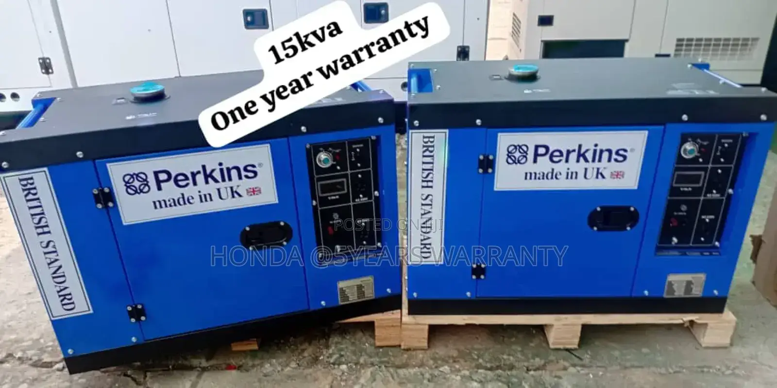 Hard Perkins Engine 15kva 16500watt Diesel 15kva Silent