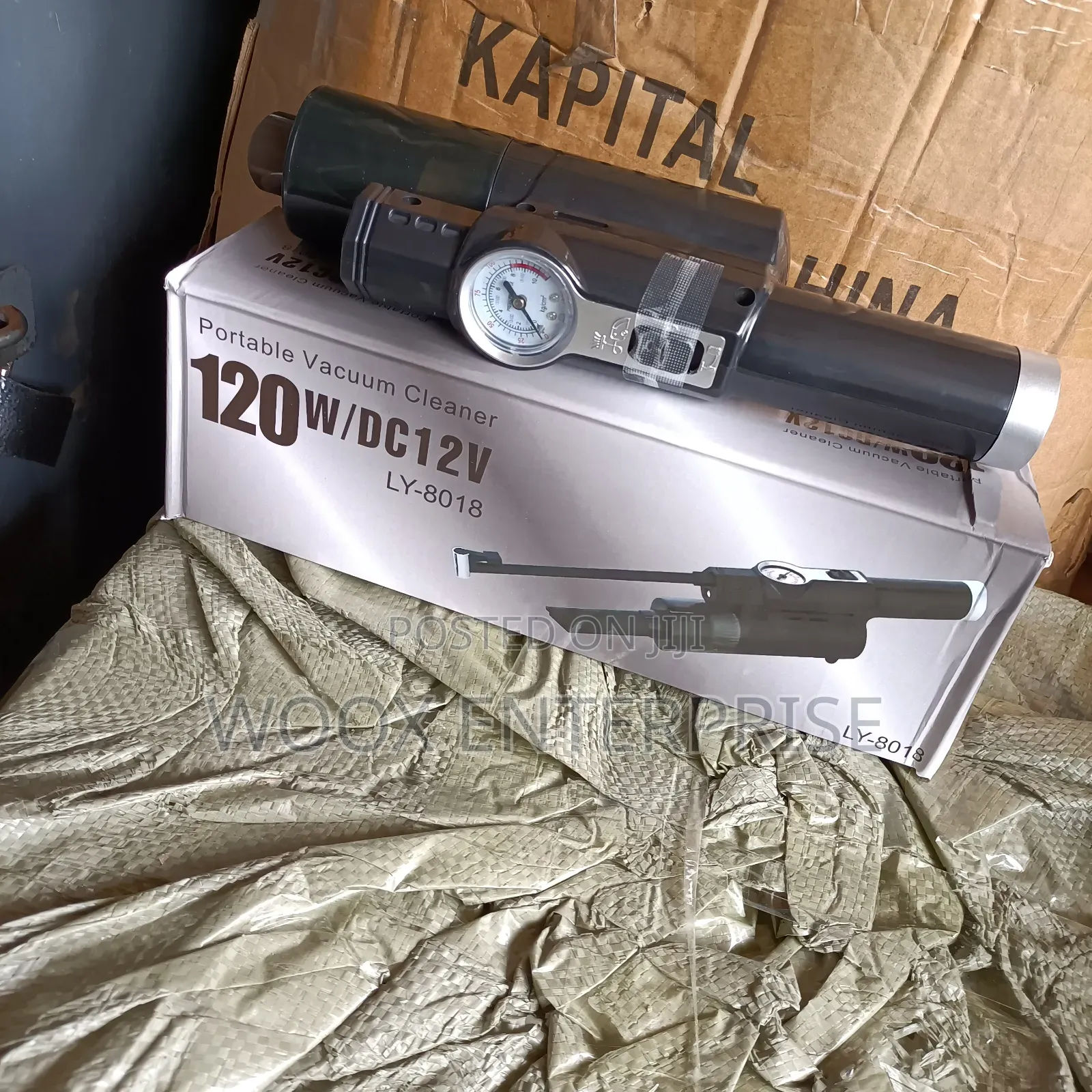 Car Portable Vacuum Cleaner With Compressor 120w