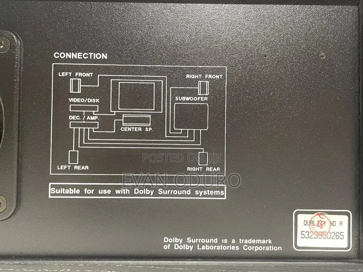 Powerful Quality Jamo Status Center Channel Speaker