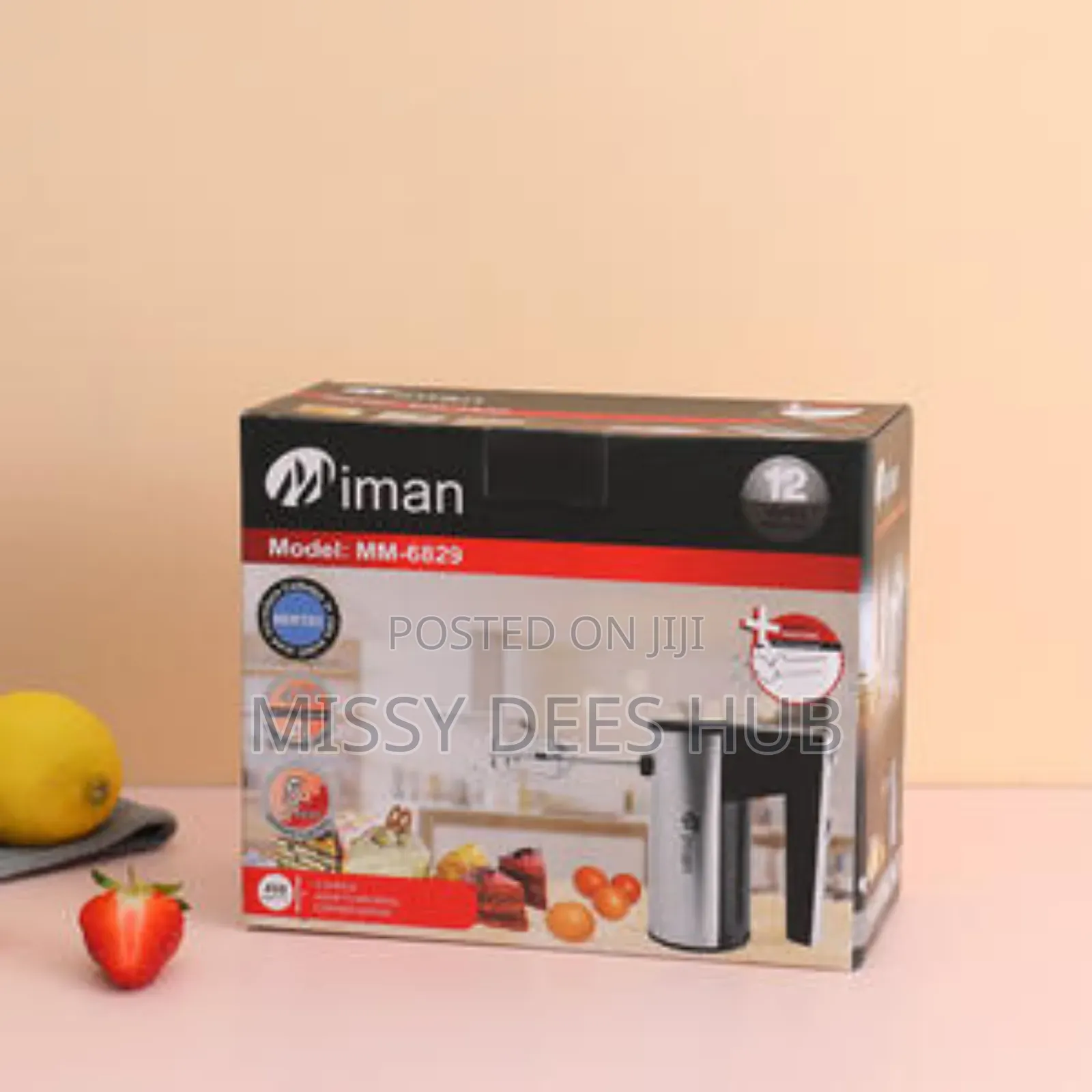 Iman 5-Speed Hand Mixer (Model Mm-6829).