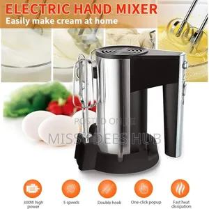 Iman 5-Speed Hand Mixer (Model Mm-6829).