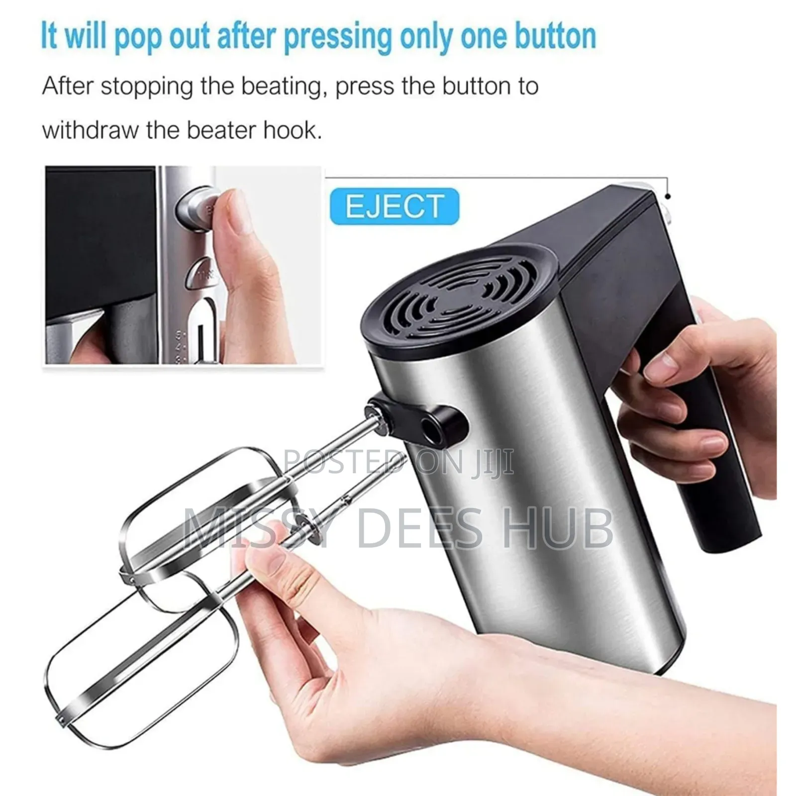 Iman 5-Speed Hand Mixer (Model Mm-6829).