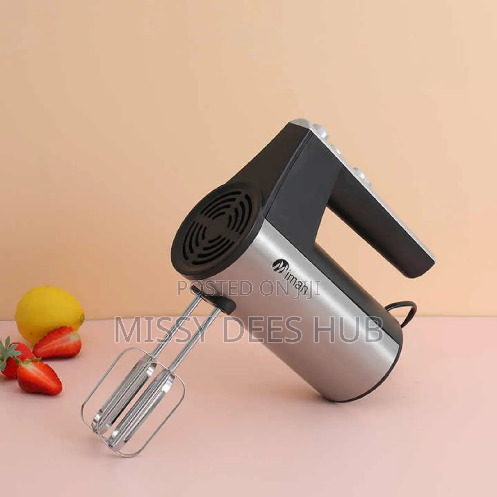 Iman 5-Speed Hand Mixer (Model Mm-6829).
